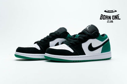 Jordan 1 Low White Black Mystic Green 553558-113