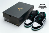 Jordan 1 Low White Black Mystic Green 553558-113