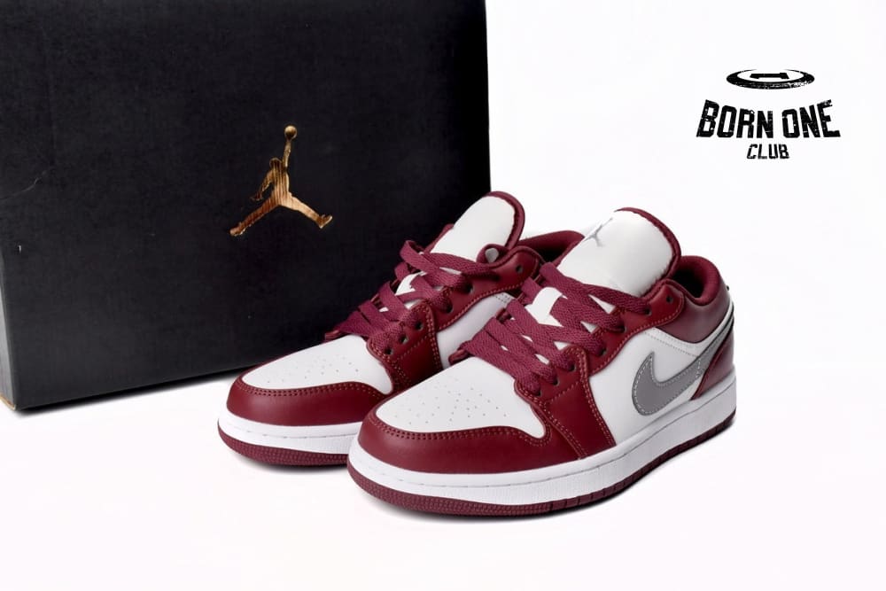 Jordan 1 Low White Bordeaux 553558-615