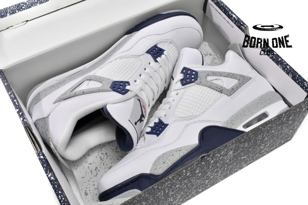 Jordan 4 Retro White Midnight Navy DH6927-140