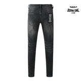 Calça Jeans Ksubi Preta Logo Branco
