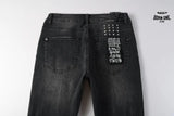 Calça Jeans Ksubi Preta Logo Branco