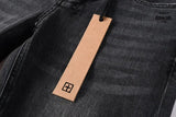 Calça Jeans Ksubi Preta Logo Branco