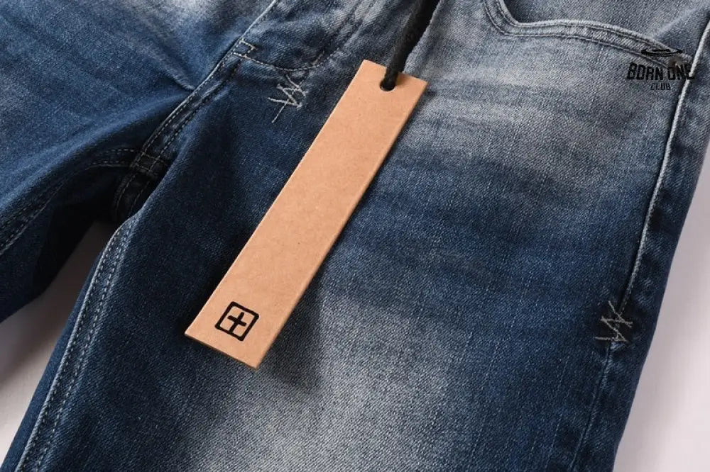 Calça Jeans Ksubi Azul Escuro Degradê Logo