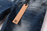 Calça Jeans Ksubi Azul Escuro Degradê Logo