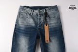 Calça Jeans Ksubi Azul Escuro Degradê Logo