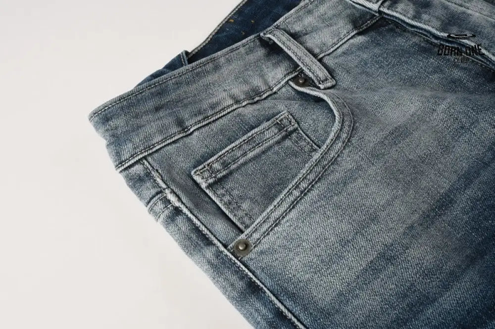 Calça Jeans Ksubi Azul Escuro Degradê Logo