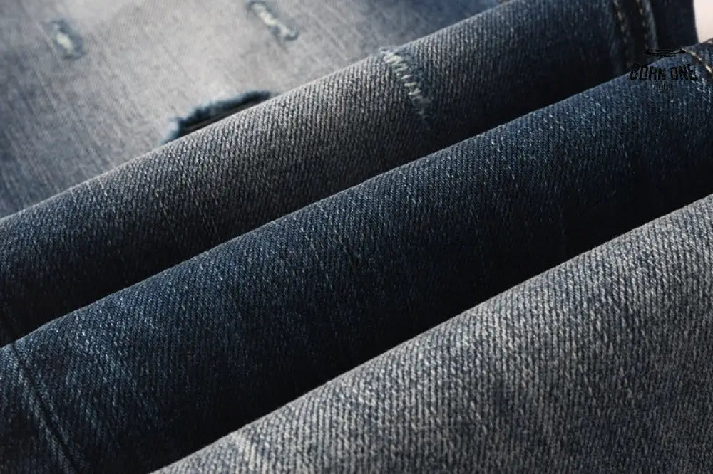 Calça Jeans Ksubi Azul Escuro Degradê Logo