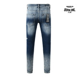 Calça Jeans Ksubi Azul Escuro Degradê Logo