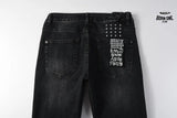 Calça Jeans Ksubi Preta Respingos de Tinta