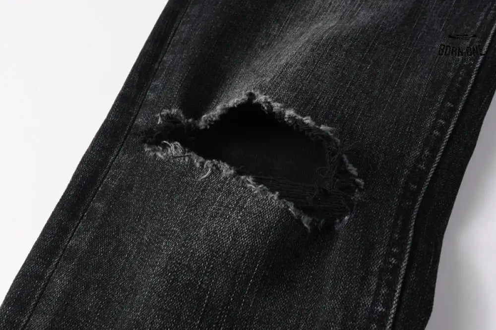Calça Jeans Ksubi Preta Respingos de Tinta