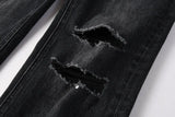 Calça Jeans Ksubi Preta Respingos de Tinta