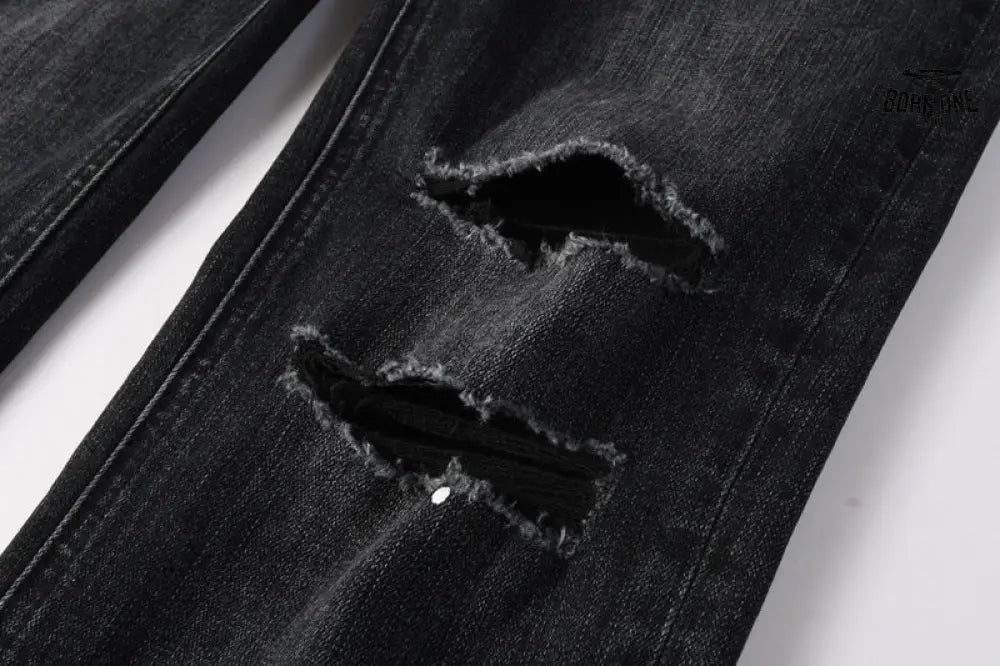 Calça Jeans Ksubi Preta Respingos de Tinta