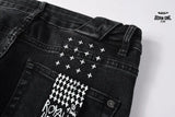 Calça Jeans Ksubi Preta Respingos de Tinta
