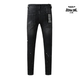 Calça Jeans Ksubi Preta Respingos de Tinta