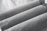 Calça Jeans Ksubi Cinza Claro Destroyed