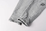 Calça Jeans Ksubi Cinza Claro Destroyed