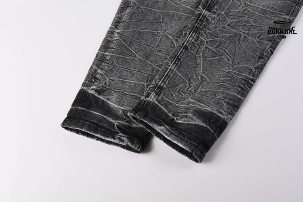 Calça Jeans Ksubi Cinza Lavada Destroyed