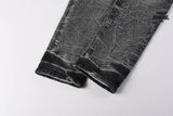Calça Jeans Ksubi Cinza Lavada Destroyed