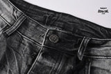 Calça Jeans Ksubi Cinza Lavada Destroyed