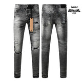 Calça Jeans Ksubi Cinza Lavada Destroyed