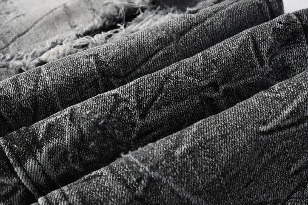 Calça Jeans Ksubi Cinza Lavada Destroyed