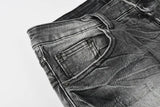 Calça Jeans Ksubi Cinza Lavada Destroyed