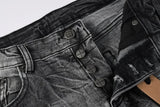 Calça Jeans Ksubi Cinza Lavada Destroyed
