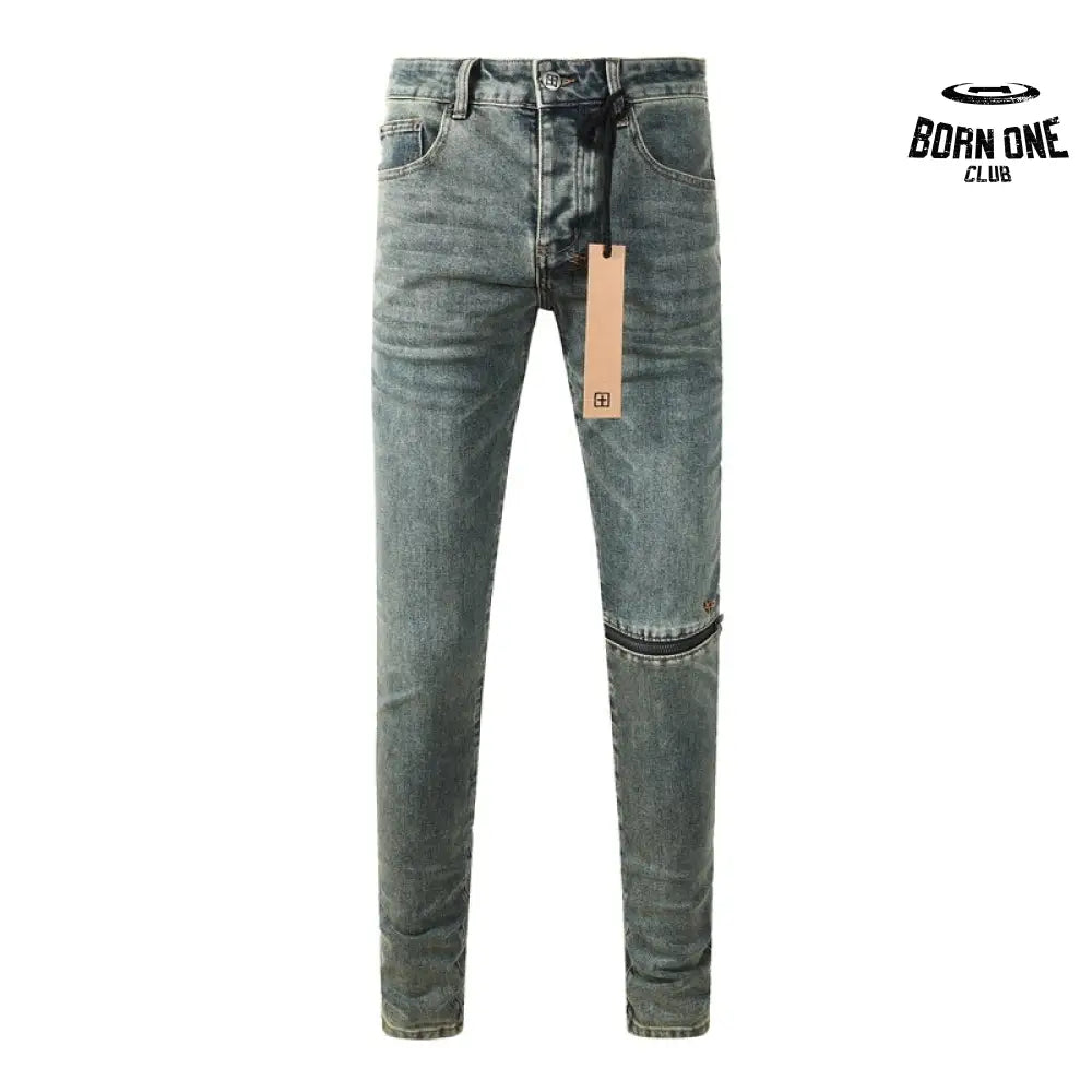 Calça Jeans Ksubi Azul Esverdeada Lavada