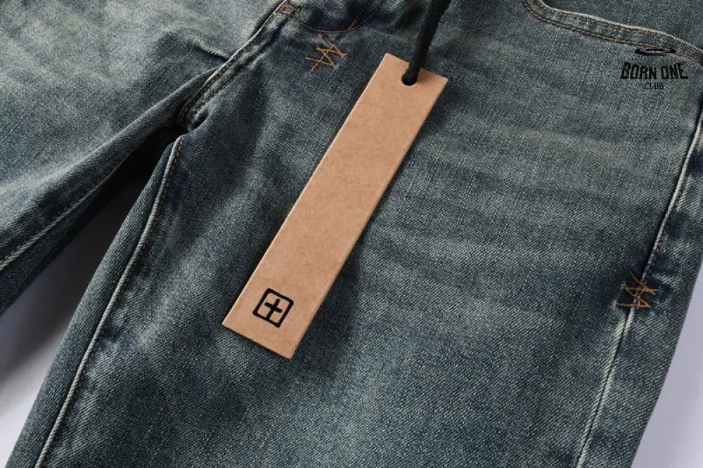 Calça Jeans Ksubi Azul Esverdeada Lavada