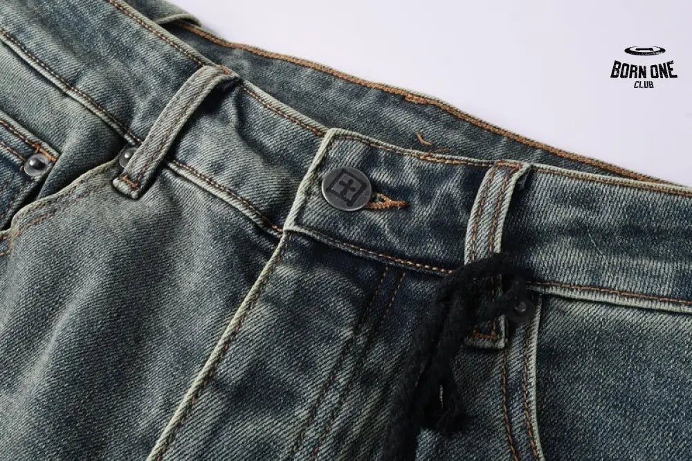Calça Jeans Ksubi Azul Esverdeada Lavada