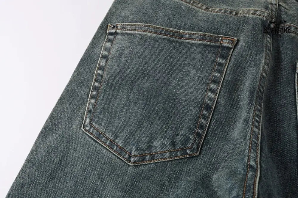 Calça Jeans Ksubi Azul Esverdeada Lavada
