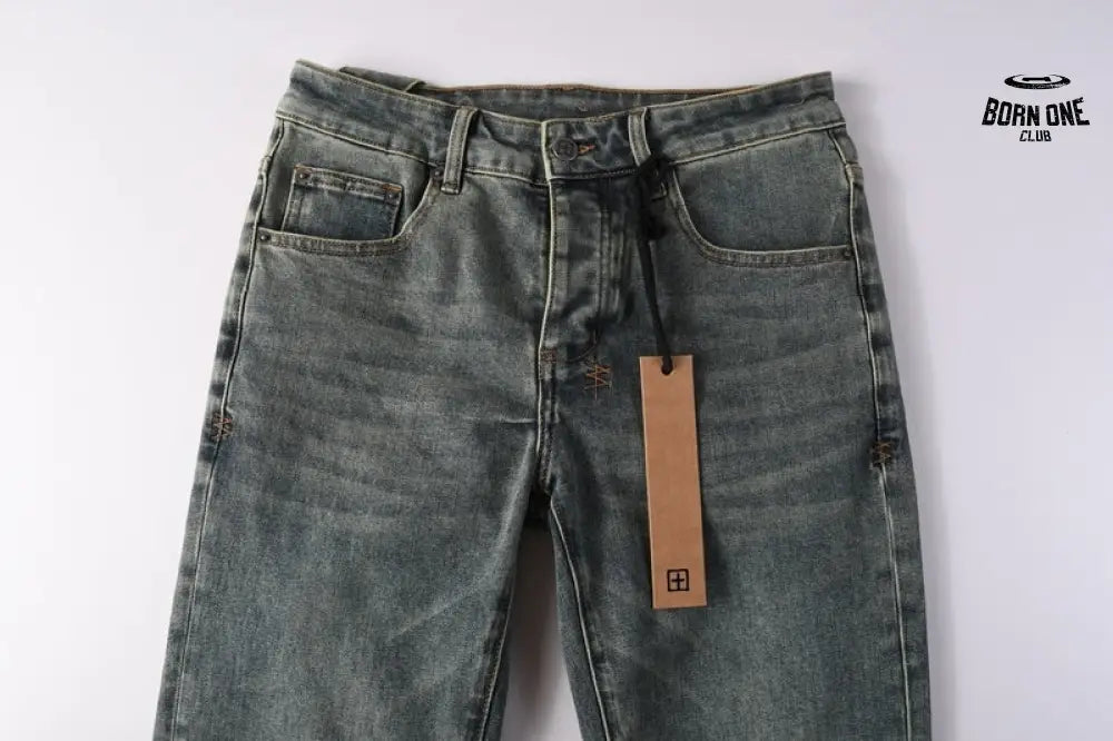 Calça Jeans Ksubi Azul Esverdeada Lavada