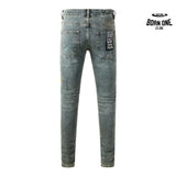 Calça Jeans Ksubi Azul Esverdeada Lavada