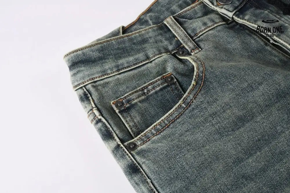 Calça Jeans Ksubi Azul Esverdeada Lavada