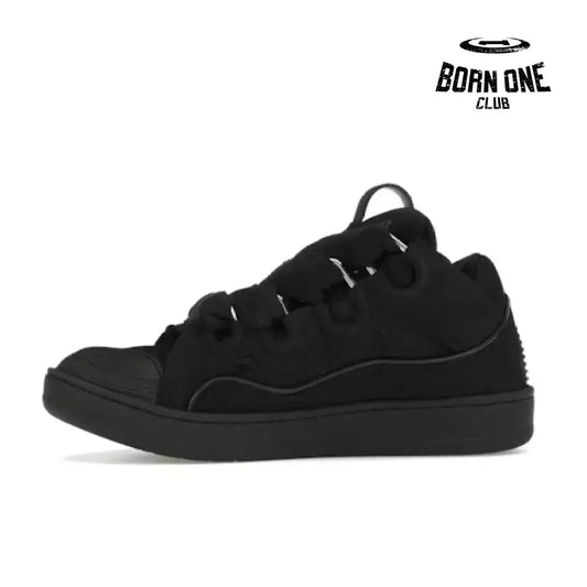 Lanvin Leather Curb Triple Black