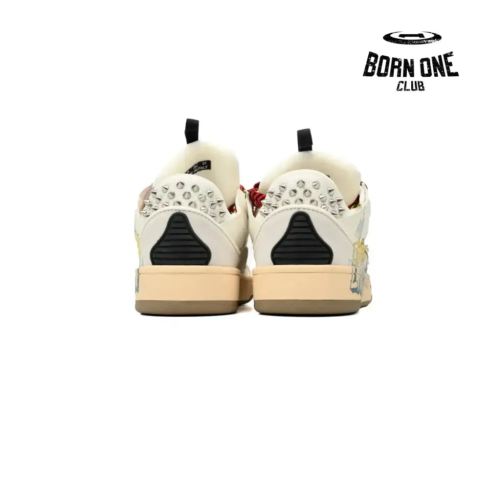LANVIN White Black Painted