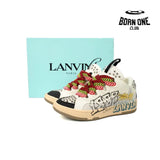 LANVIN White Black Painted