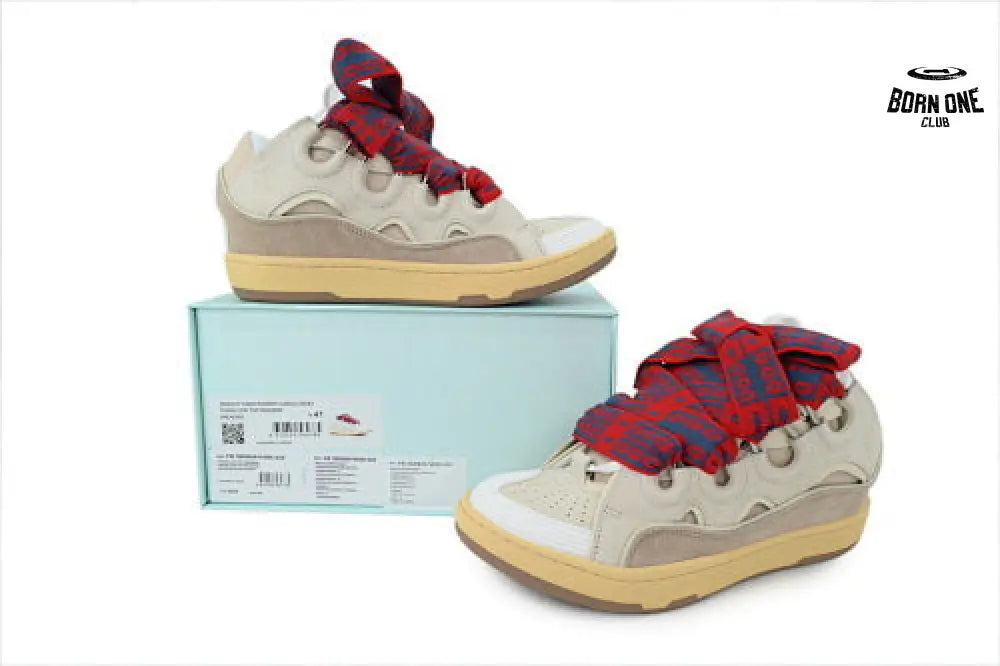 Lanvin Curb Sneakers Beige