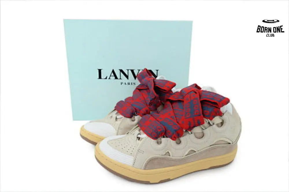 Lanvin Curb Sneakers Beige