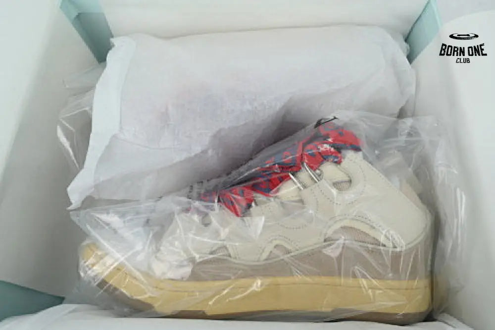 Lanvin Curb Sneakers Beige