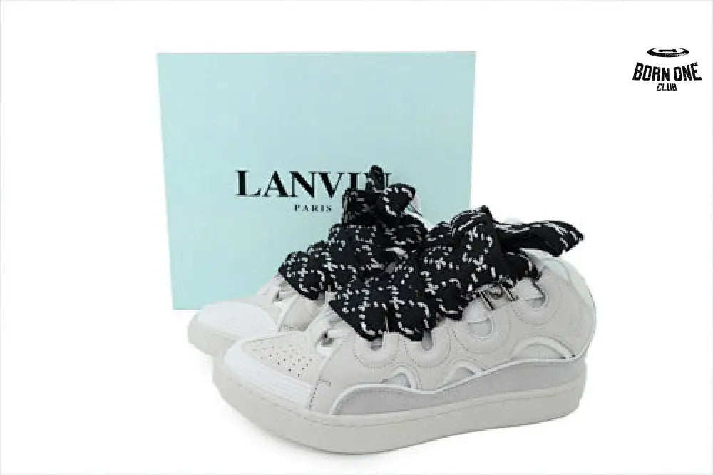 Lanvin Curb Sneakers White