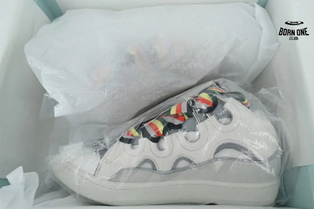 Lanvin Curb Sneakers White Ribbon