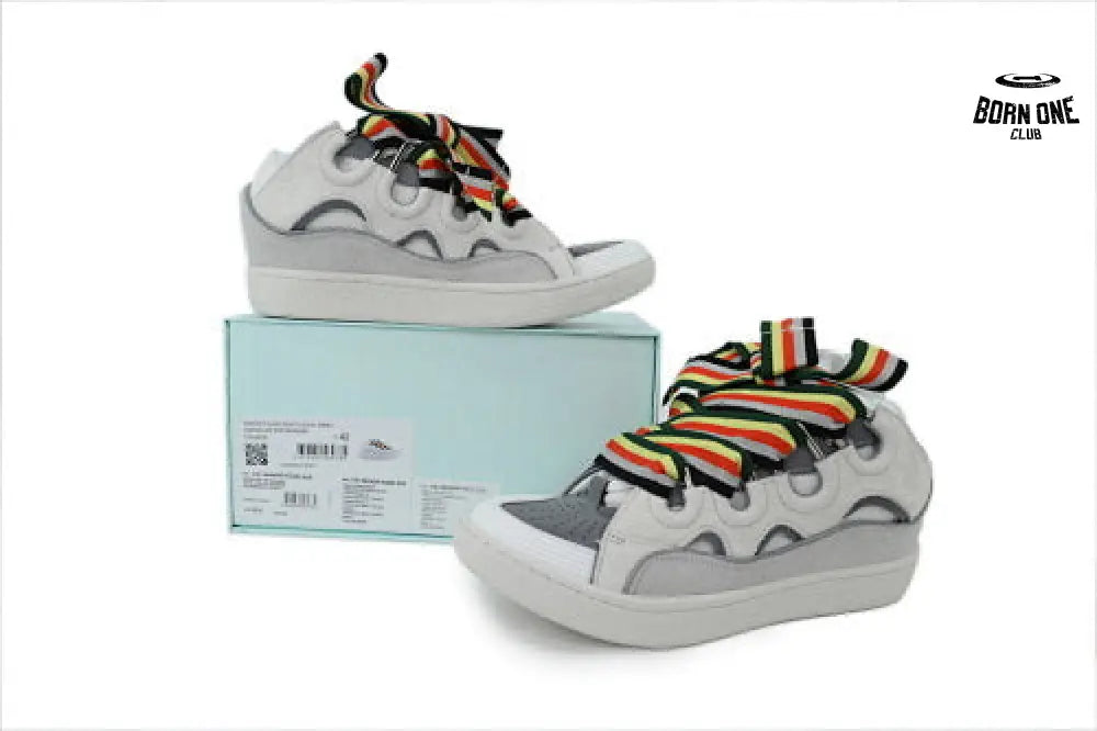 Lanvin Curb Sneakers White Ribbon