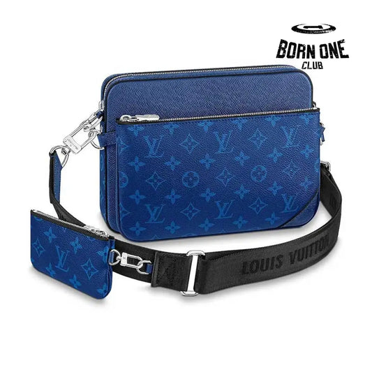 Louis Vuitton Bag Trio Messenger Cobalt Blue Bolsa