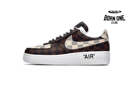 Louis Vuitton Trainer Sneaker x Nike Air Force 1 Chocolate