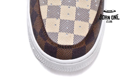 Louis Vuitton Trainer Sneaker x Nike Air Force 1 Chocolate