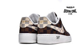 Louis Vuitton Trainer Sneaker x Nike Air Force 1 Chocolate