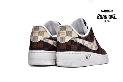 Louis Vuitton Trainer Sneaker x Nike Air Force 1 Chocolate