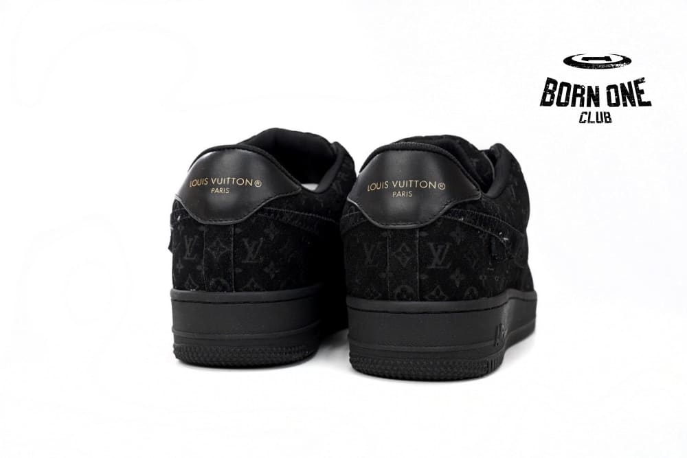 Louis Vuitton x Nike Air Force 1 Low All Black 1A9VD7